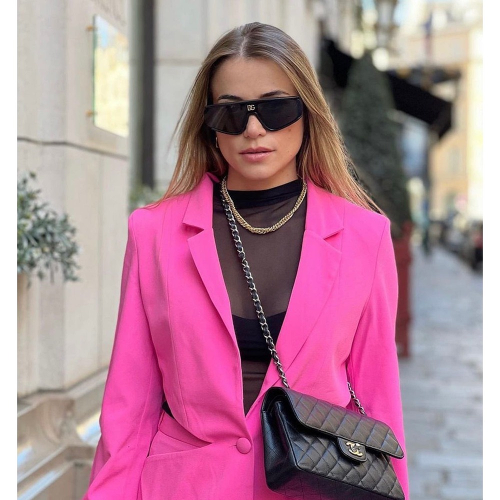 Dolce & Gabbana Oversized Black Shield Sunglasses - Picture 3 of 14